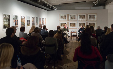 Book Launch conversation portraits